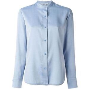 100% Silk Helmut Lang Button Front Blouse